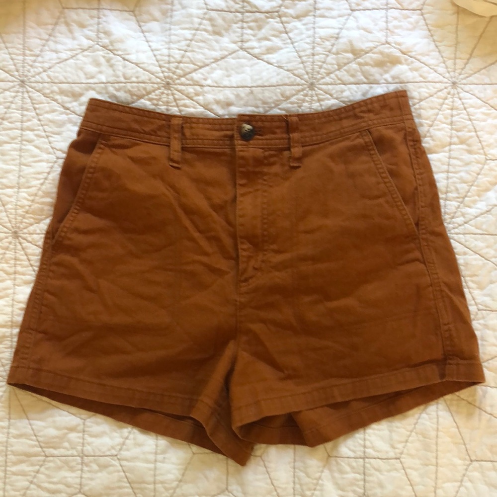 Madewell Rusty Orange Military-Inspired Shorts